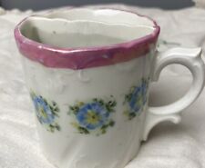 Vintage Antique Shaving Scuttle Mug Cup Porcelain Pink Roses EUC So Pretty picture