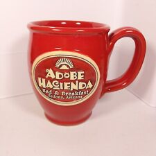 Red Deneen Pottery Adobe Hacienda Bed & Breakfast Coffee Mug Sedona AZ 2013 picture
