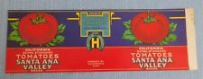 Vintage Santa Ana Valley Tomatoes  Can label..Hollister California picture