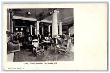 c1905 Interior Lobby Hotel Lankershim Los Angeles California CA Postcard picture