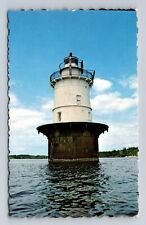 Vinalhaven ME-Maine, Goose Rocks Light, Antique, Vintage Souvenir Postcard picture