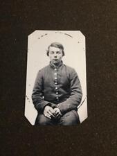 Very Young Civil War Soldier Historical tintype C1256RP picture