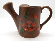 Vintage Ceramic Floral Watering Can Planter picture