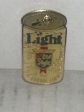 Vintage Old Style Light Beer Can La Crosse Wisconsin Lions Club Lapel Enamel Pin picture