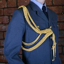 RAF GOLD AIGUILLETTE, BRITISH OFFICERS RIGHT SHOULDER AIGULLETTE HIGH QUALITY picture