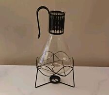 Vintage Mid Century Modern Pyrex Glass Carafe & Warmer No Lid 50's Retro picture