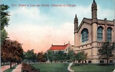 School of Law, Divinity, University of Chicago Illinois- c1907-1915 d/b Postcard picture