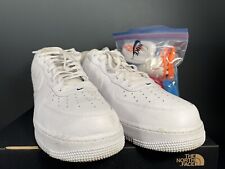 RARE Nike Air Force 1 Low white leather NBA Paris Game 2020 Edition size 15 picture