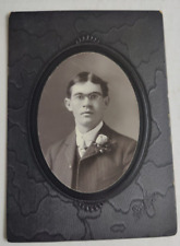 Vintage Cabinet Card Man in Suit and Glasses by Dove Photography picture