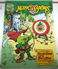 💥🐸 MUPPET BABIES #60 MARVEL COMICS UK 1988 Robin Hood Kermit JIM HENSON Gonzo picture