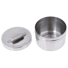 1Pc Round Box 304 Stainless Steel Cotton Can Barrel Tool Storage Tank With Cover picture