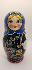 Authentic Hand Painted Nesting Russian Doll Signed By Artist picture