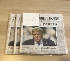 THE WSJ NEWSPAPER May 31, 2024 TRUMP GUILTY CONVICTED - *Ships Today* picture