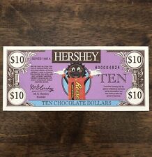 1996 Extremely RARE $10 Hershey Chocolate Dollar H00004824 Uncirculated + Env. picture