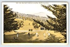 On The Golf Links Linville North Carolina Vintage Postcard Damaged DMG1 picture