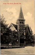 Vintage Postcard Pioneer Presbyterian Church Marinette WI Wisconsin 1909   D-577 picture