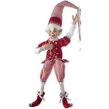 NEW RAZ Imports Peppermint Parlor 30 Inch Posable Elf Figurine picture