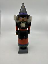 Owa Halloween Witch Nutcracker RARE E.R. Merck Old World Wooden Germany picture