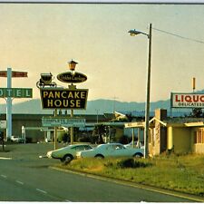 c1970s San Simeon Acres, CA Downtown Hotel Chrome Photo Postcard Car Main St A89 picture