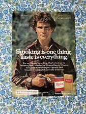 Vintage 1978 Winston Cigarettes Print Ad Taste Is Everything picture