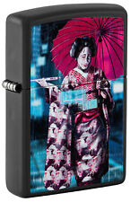 Zippo Black Light Cyber Kimono Design Black Matte Windproof Lighter, 218-103046 picture