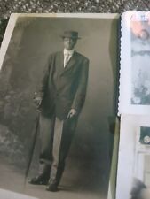 RPPC REAL PHOTO POSTCARD AFRICAN AMERICAN DAPPER GENTLEMAN CIRCA 1910 ANTIQUE picture