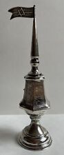 Vintage Judaica 800 Silver Spice Box Tower 7-1/2” picture