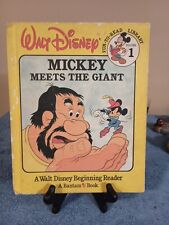 1986 Walt Disney Mickey Meets the Giant book - Fun To Read Library Vol 1 Vintage picture