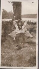 VINTAGE PHOTOGRAPH GIRLS CAMPING FASHION CONOVER COMBINED LOCKS WISCONSIN PHOTO picture