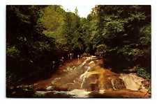 Vintage post card Sliding Rock on Looking Glass Creek, NC 3.5x5.5 inch picture