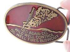Red Adair, (1915-2004) Texas Oil Well Firefighter belt buckle picture