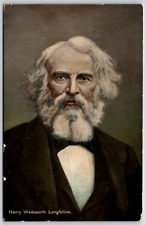 Antique Postcard - Portrait - Henry Wadsworth Longfellow - American Poet picture
