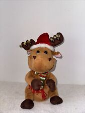 Rare Gemmy Animated Singing Moose 12” 'Holly Jolly Christmas' WORKS GREAT picture