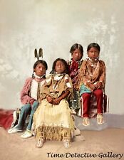 A Group of Native American Ute Children - 1899 -Historic Photo Print picture