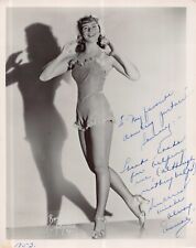 1953 Nightclub Performer Dancer Costume Tap Shoes B&W 8x10 Headshot Signed picture