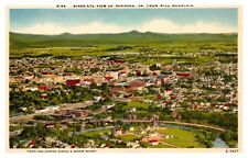 Roanoke VA Virginia Aerial View from Mill Mountain R-66 Linen Postcard picture