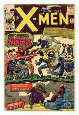 Uncanny X-Men #9 GD- 1.8 1965 1st Avengers/X-Men crossover picture