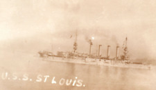 WWI Uss St Louis US Navy Cruiser C-20 Rppc Real Photo Postcard picture