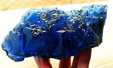 1495.g Natural blue cube fluorite with chalcopyrite, toxic placer mineral /China picture
