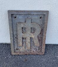 Vintage Ingersoll-Rand Metal Machinery Equipment Cast Iron Emblem 9x11” Sign R picture