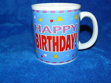 Simson Giftware HAPPY BIRTHDAY Coffee Mug Colorful Excellent Condition picture