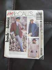 Vtg 90s Womens Work Jacket Light Button Front Coat Sewing Pattern McCalls 6103 picture