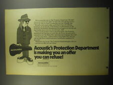 1974 Acoustic Amplifiers and PA Systems Ad - Acoustic's protection department picture