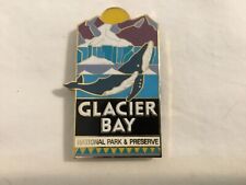 Glacier Bay National Park, Whale, Vintage Refrigerator Magnet, Metal, Alaska, AK picture