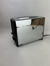 PROCTOR-SILEX Toaster 2 Slice Model T620B Chrome Black USA Vintage picture