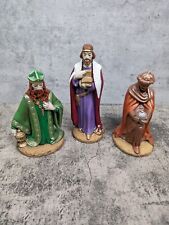 Vintage Holland Mold Lot of 3 Wise Men Ceramic Hand Painted 8