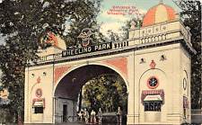 1912 Entrance Wheeling Park Wheeling WV postcard Amusement Park picture