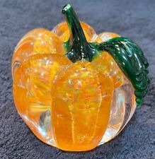 Lenox PUMPKIN Paperweight Art Glass.  picture