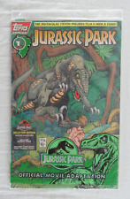 Jurassic Park Official Movie Adaptation #1 Topps Comics 1993 SEALED BAG picture