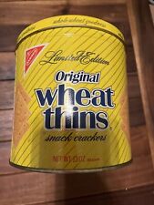Vintage 1987 Metal Nabisco Wheat Thins Tin - Limited Edition Collectors Favorite picture